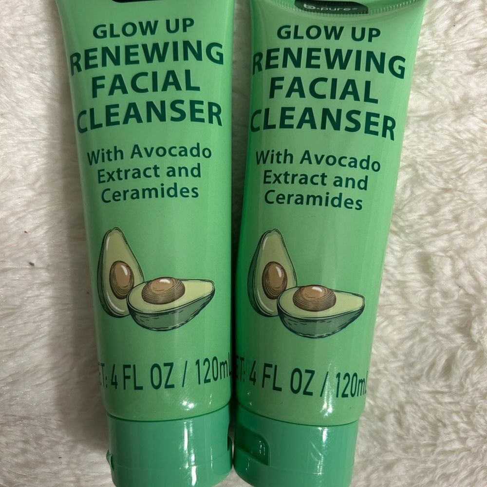 🛍️b•pure Glow Up Facial Cleanser Avocado Ceramides 4.4 FL OZ 120 ml💥